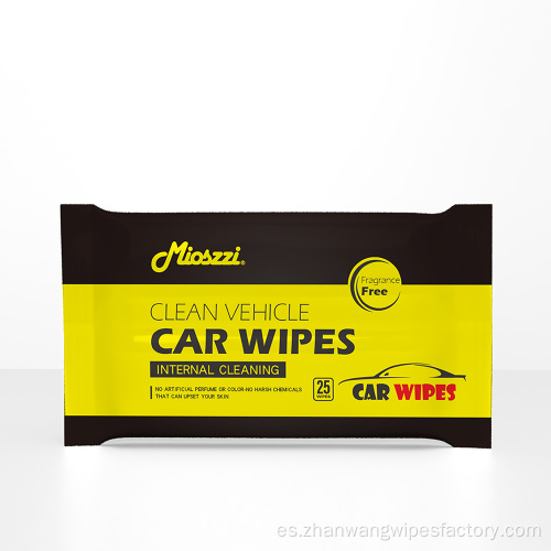 Limpieza de toallitas húmedas perfumadas para automóviles